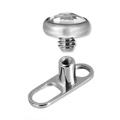 MICRODERMAL PIERCING MIT PREMIUM KRISTALL