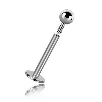 LABRET PIERCING MIT INNENGEWINDE UND KUGEL