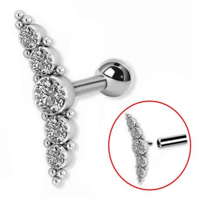 BAR WITH FIVE-CRYSTAL COMPONENT