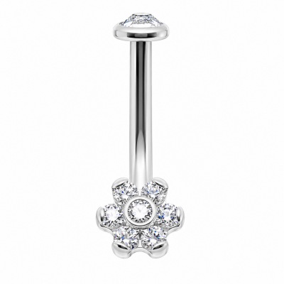 CHRISTINA PIERCING WITH CRYSTAL FLOWER