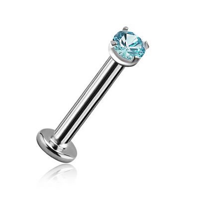 LABRET-PIERCING MIT LABOR-EDELSTEIN