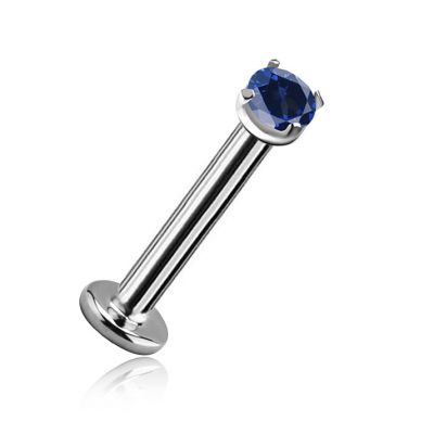 LABRET-PIERCING MIT LABOR-EDELSTEIN