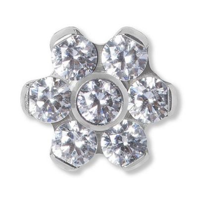 LABRET CON FLOR DE CIRCONIA PREMIUM