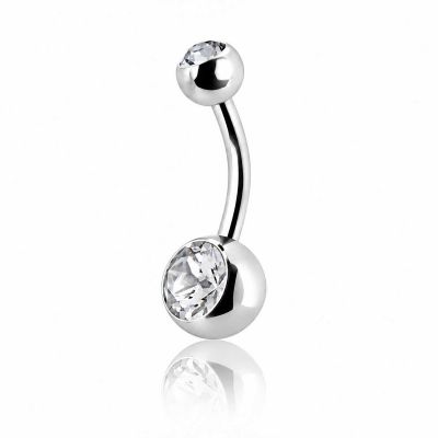 PIERCING PER L’OMBELICO STERILE CON CRISTALLI PREMIUM