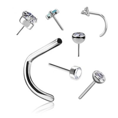 THREADLESS NOSE PIERCING