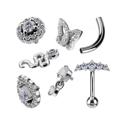 ERSATZ GEBOGENE STANGE FÜR BAUCHNABELPIERCING