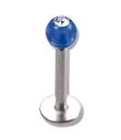 LABRET PIERCING MIT KRISTALL