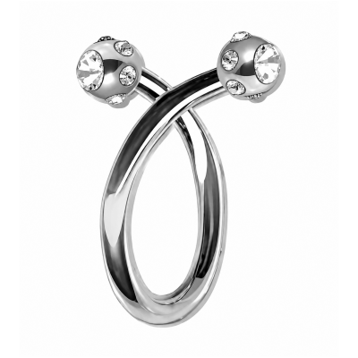 PIERCING SPIRALE AVEC CRISTAUX
