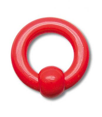 RINGPIERCING MIT FARBIGE KUGEL