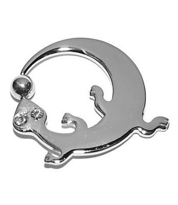 RINGPIERCING MIT GECKO