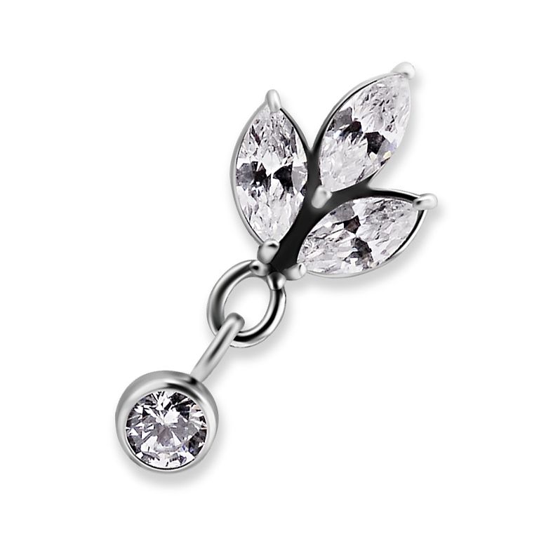 BlackAmazement 316L Acciaio Inossidabile Helix Cuff Piercing Trago Indiano Argento Blu Rosso Uomo Donna